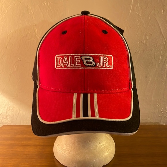 Dale Earnhardt Jr. Budweiser Hat Winner's Circle #8 Fitted Red Black Cap - NWOT - Picture 1 of 5